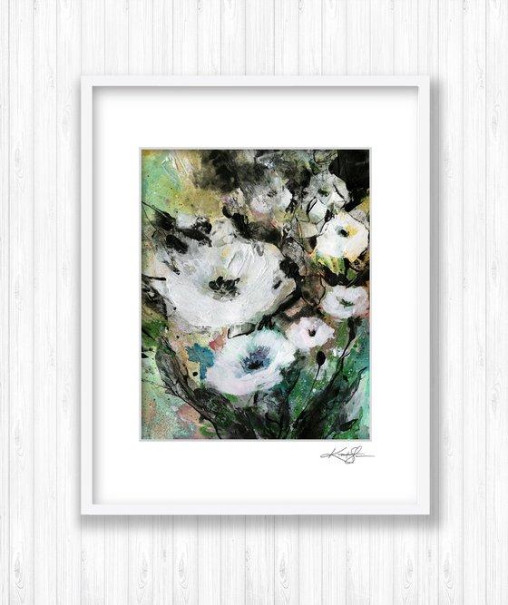 Floral Delight 56 - Textured Floral Abstract Painting by Kathy Morton Stanion