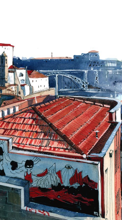 Porto Red Roof Romance by Anastasia Mamoshina