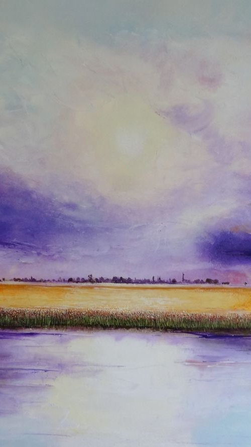 By The River by Mel Davies Original Art