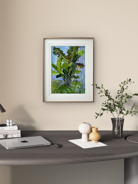 Ubud Banana Palm Study — Plein Air