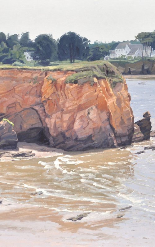 Cliffs in Pénestin, Brittany by ANNE BAUDEQUIN