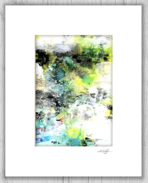 Abstract Dreams 30 - Mixed Media Abstract Painting in mat by Kathy Morton Stanion by Kathy Morton Stanion