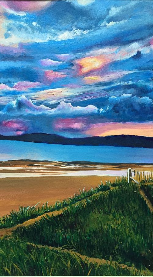 Swansea Bay Sunset by Karen Elaine  Evans