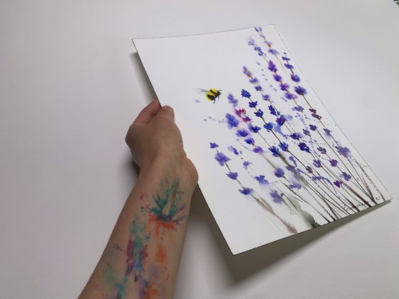 lavender and bumblebee #2