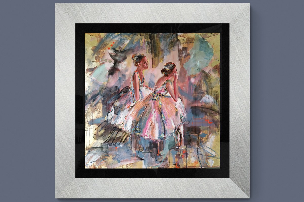 Dreamland- Ballerina painting-Ballet painting by Antigoni Tziora