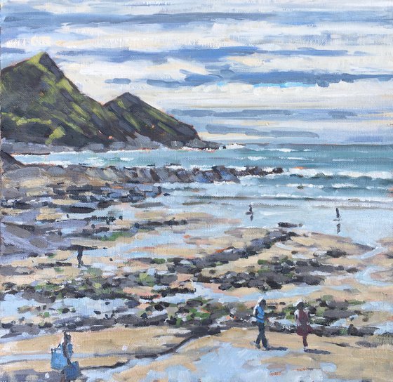 Crackington Haven, tide's out