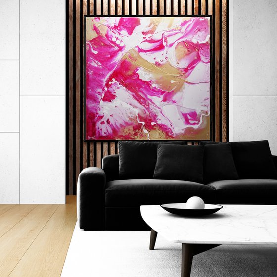 Candy Jazz 120cm x 120cm Textured Abstract Art