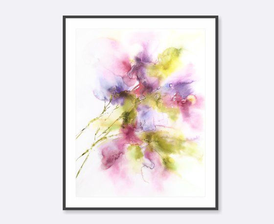 Abstract flowers bouquet