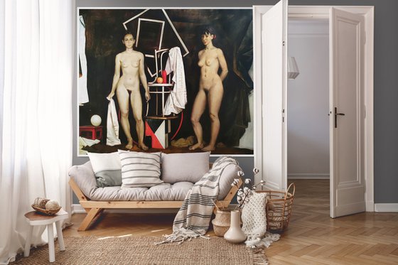 Double staging with nudes