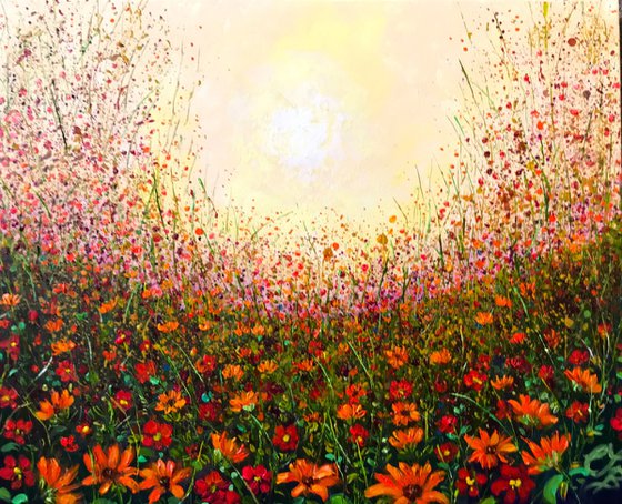 Marigold Summer- Floral landscape