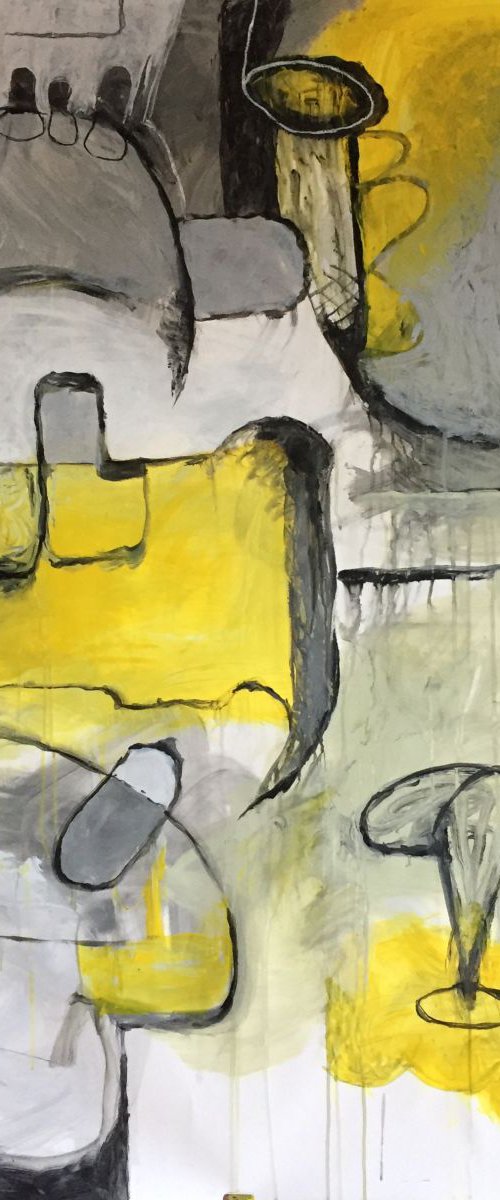 Abstraction in yellow N2 by Michael Ioffe