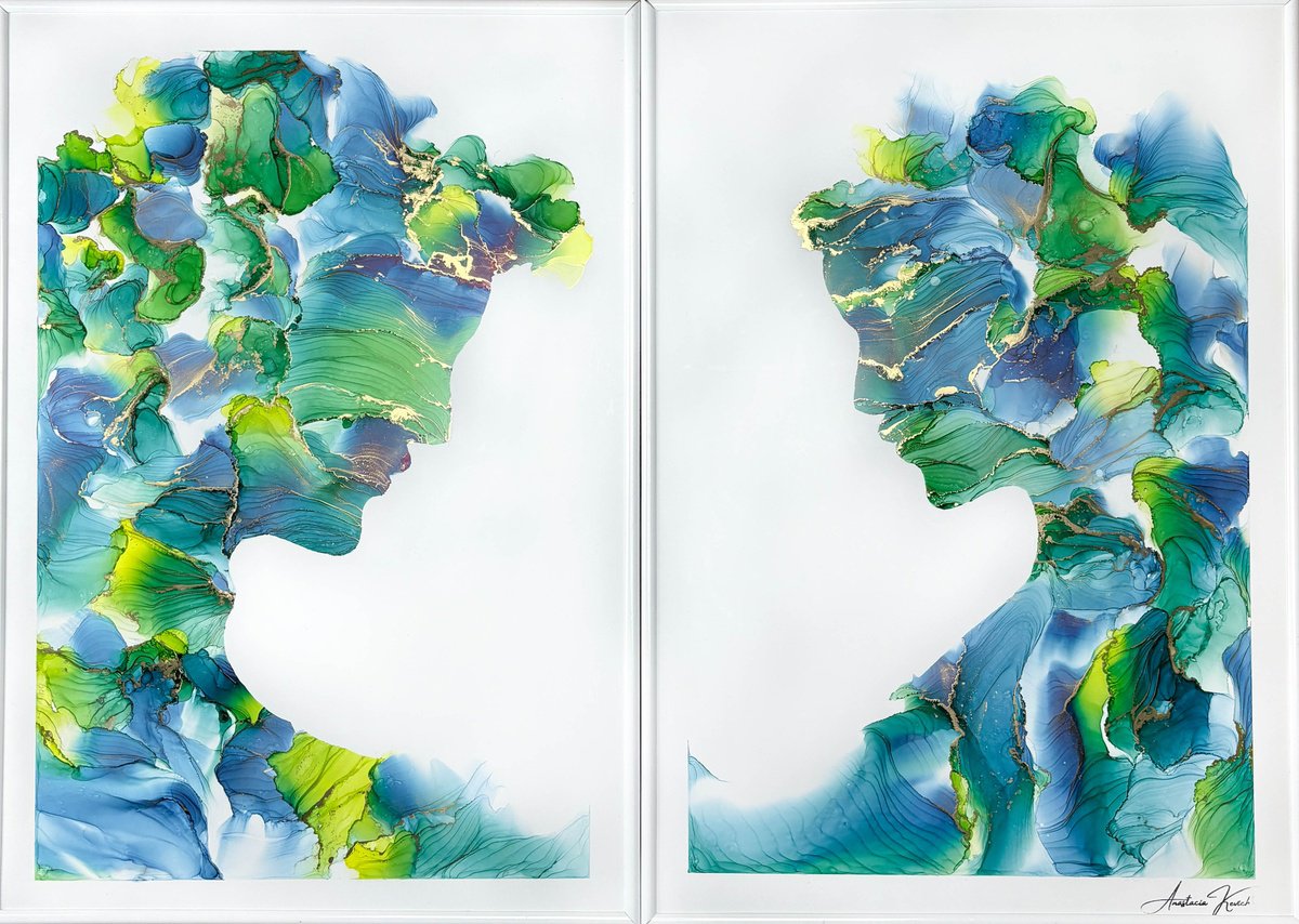 Silhouettes 14 By Anastacia Kevich, 28 X 20, Artwork For Sale On Artfinder