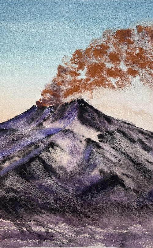 Sicilian Volcano Etna Eruption by Yuliia Sharapova