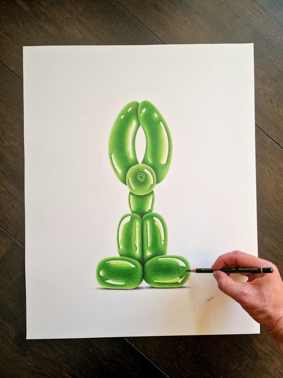 Green Balloon Dog