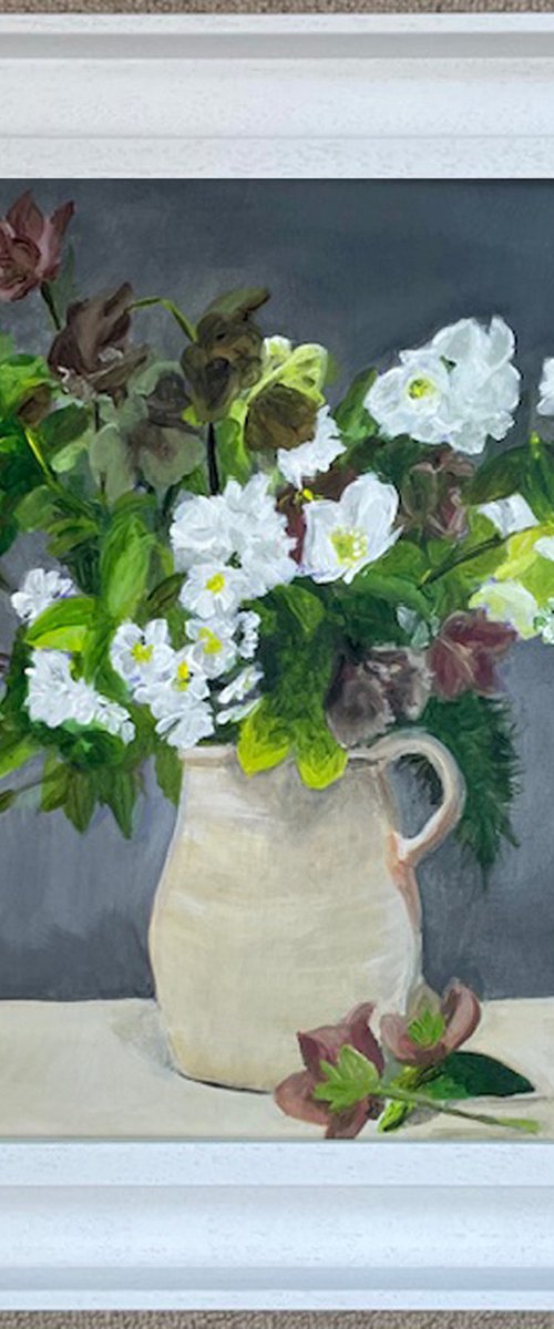 Hellebore Snowfall by Anne Bannell