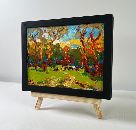 Summer evening in the forest