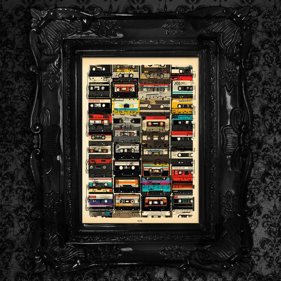 HiFi Retro Tape Cassette Wall