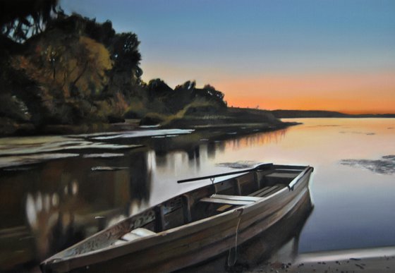 Landscape with a boat