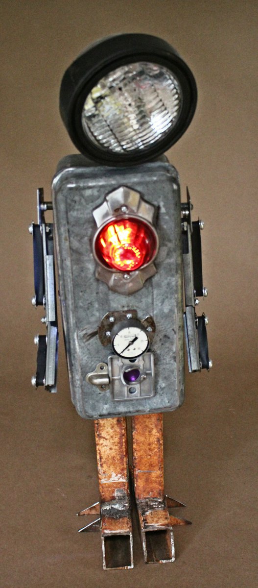 Urban And Pop Still Life Sculpture By Ken Vrana, 9 X 25", Mel-Cloy, Original Artwork