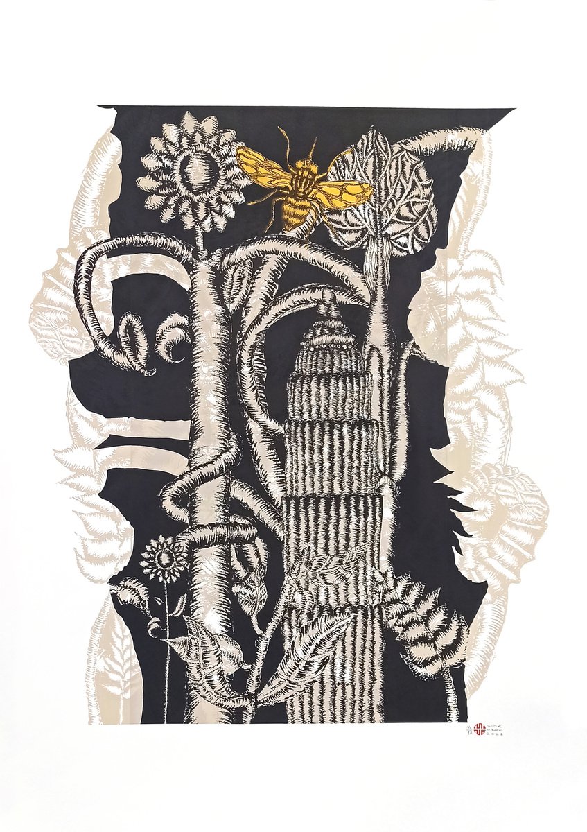 Illustrative Screenprint , Antique Life 2 By Mine Okur, 28 X 39, Artwork For Sale On Artfinder