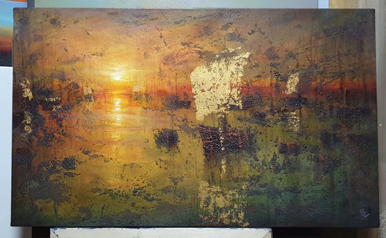 " Harbor of destroyed dreams - Hidden Wounds " (W 100 x H 60 cm) SPECIAL PRICE!!!