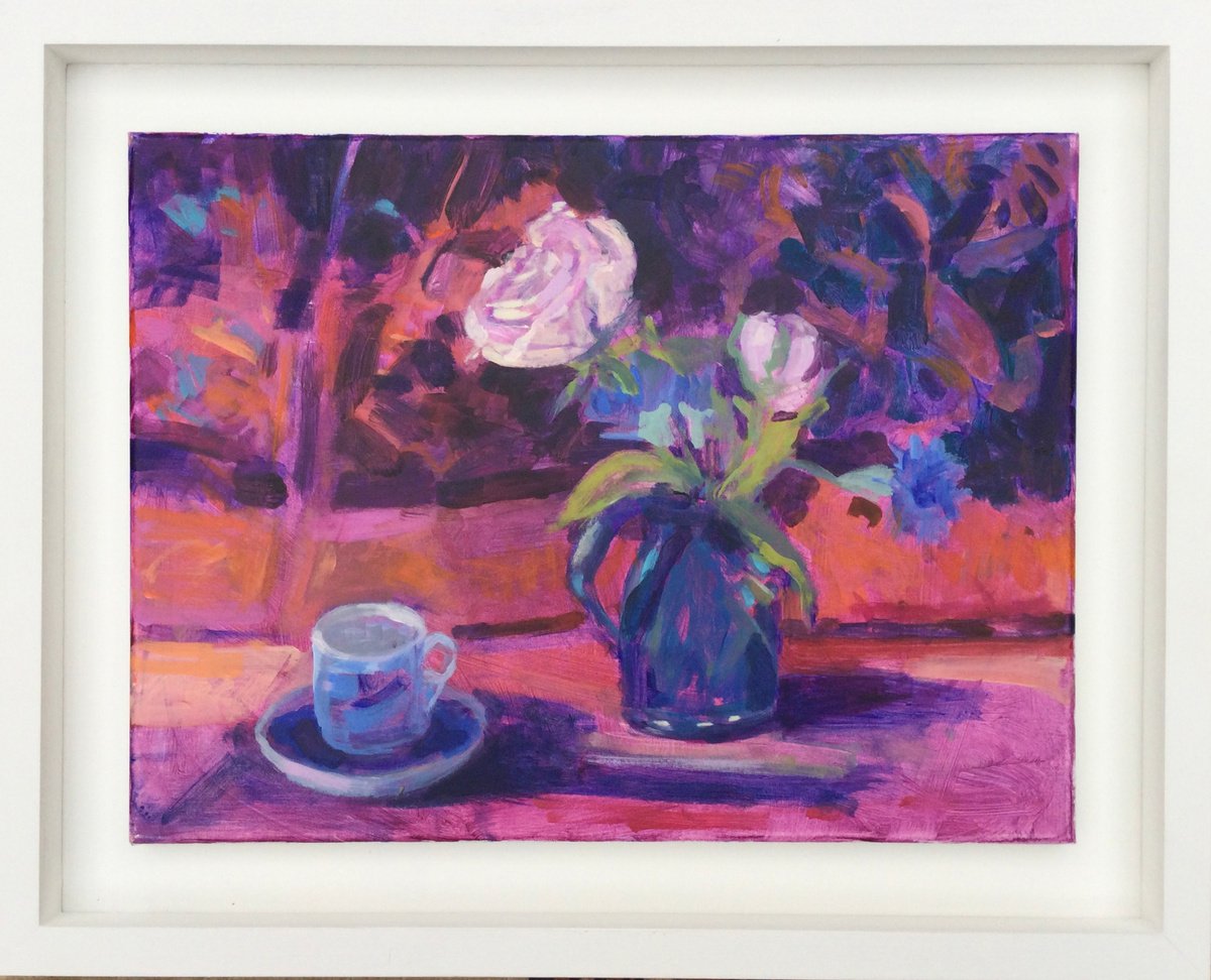 Flowers With An Exotic Cloth by Chrissie Havers