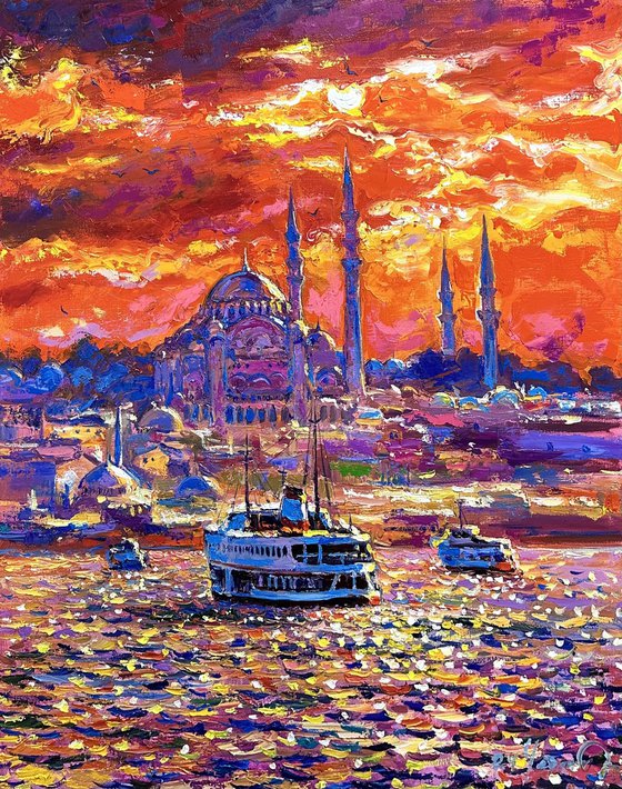 "The Suleymaniye Mosque. Istanbul" Turkey.