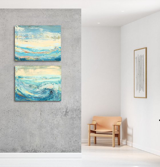 Diptych (emotional seascapes)