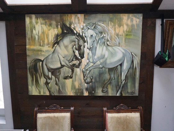 In the rays of the rising sun