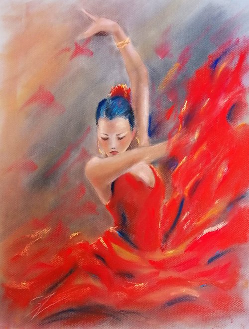 Flamenco Dancer 60 by Susana Zarate