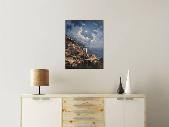 "Moonlit sky "