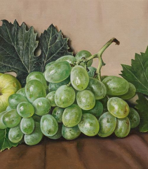 Apples and grapes by Eduard Zhaldak
