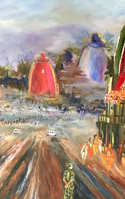 Rath Yatra 2020, chariot festival in India by Geeta Yerra
