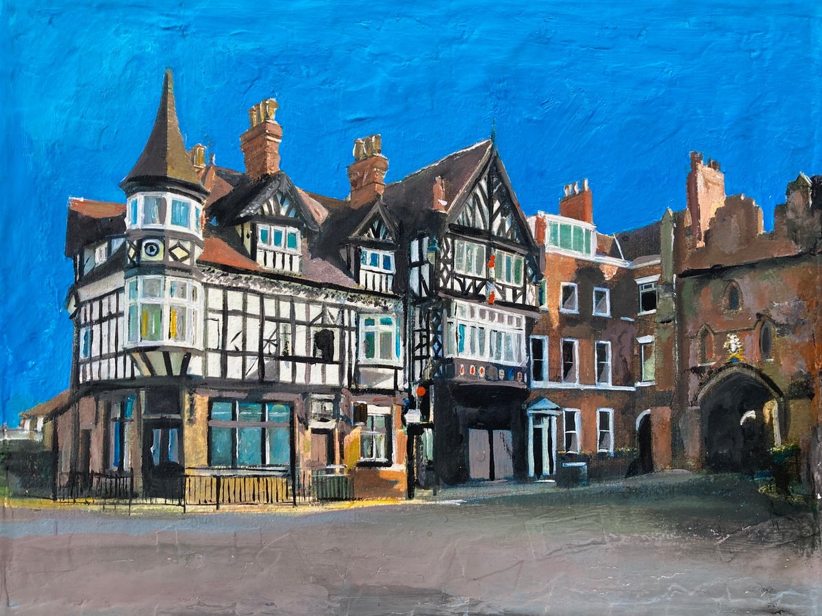 The North Bar, Beverley By Andrew Reid Wildman, 12 X 10, Artwork For Sale On Artfinder