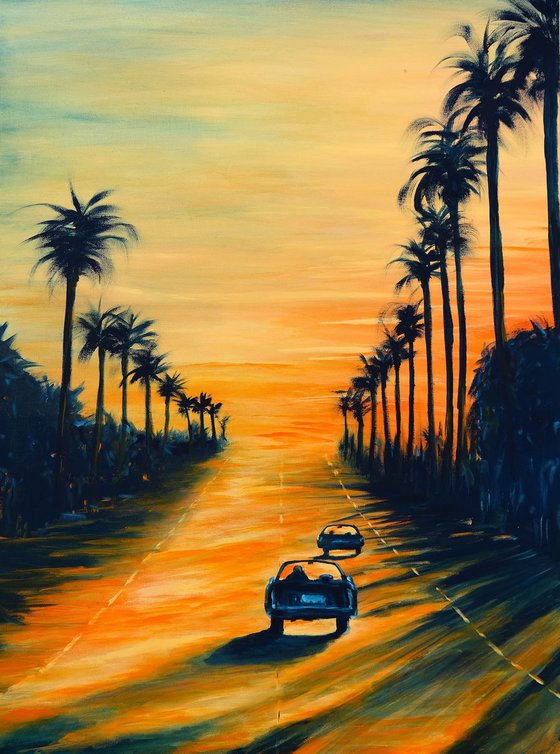 Another day going down- Californication series EXTRA DEEP 3D CANVAS