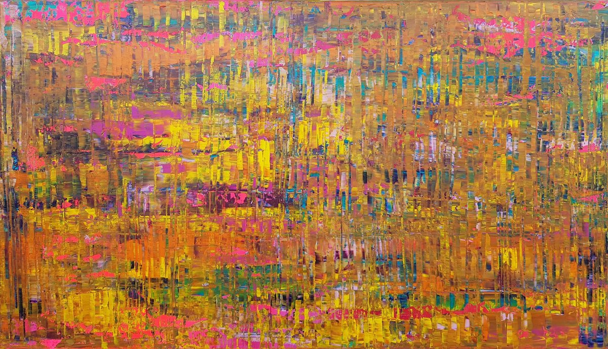 Abstract Acrylic Painting By Ivana Olbricht, 55 X 31, You Deserve The Best, Original Artwork