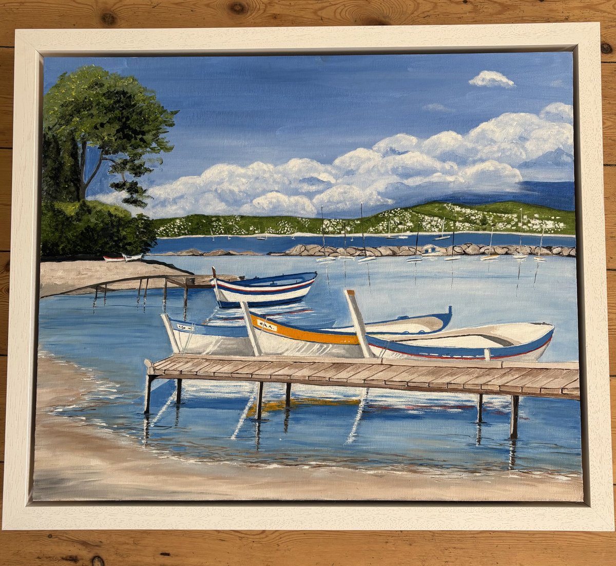 South Of France By Maggie Jukes, 26 X 22, Artwork For Sale On Artfinder