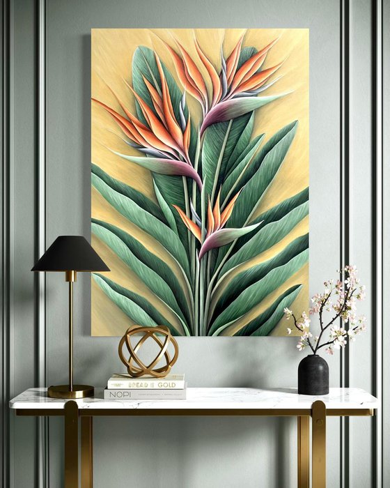 TROPICAL ORANGE STRELITZIA
