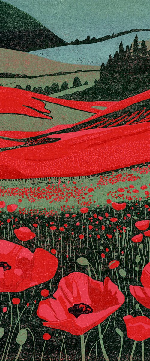 'Poppy Fields' by Layla Khani (aka Laylart)