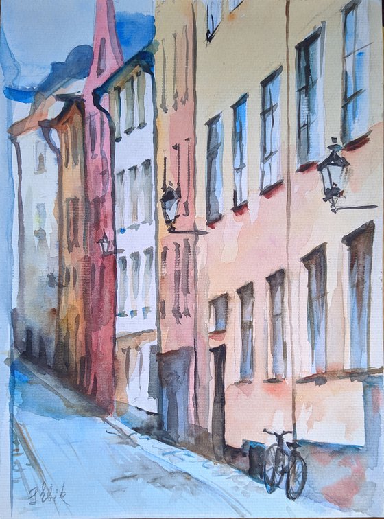 sketch Stockholm street