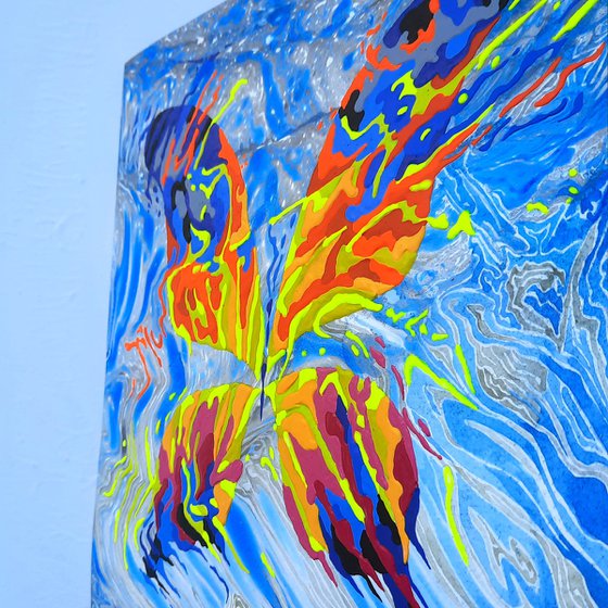 Set of 3 «Blue Space»