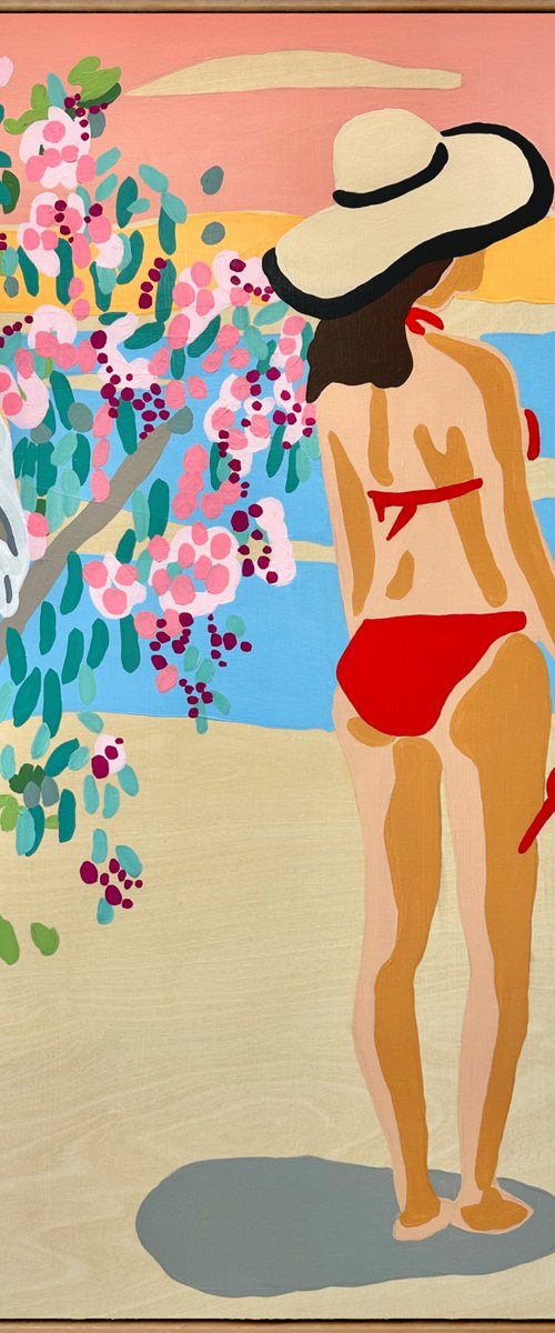 Summer Sun - Flowering Gum 64cm x 94.5cm by DEBORAH LANG