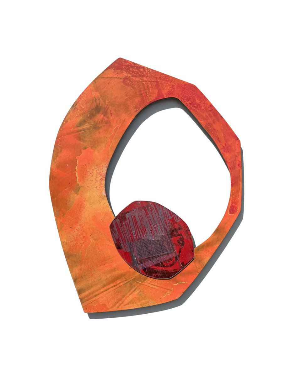 Organic Abstract Sculpture By Kimberlee Rocca, 31 X 41", Hot Pot, Original Artwork