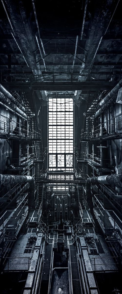 Abandoned power plant symmetry by Matt Emmett
