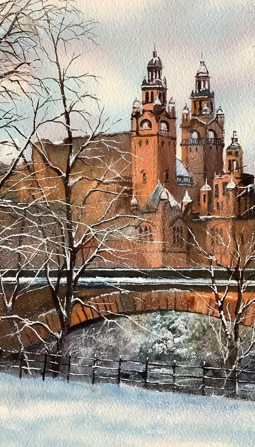 Winters day, Kelvingrove Glasgow by Darren Carey