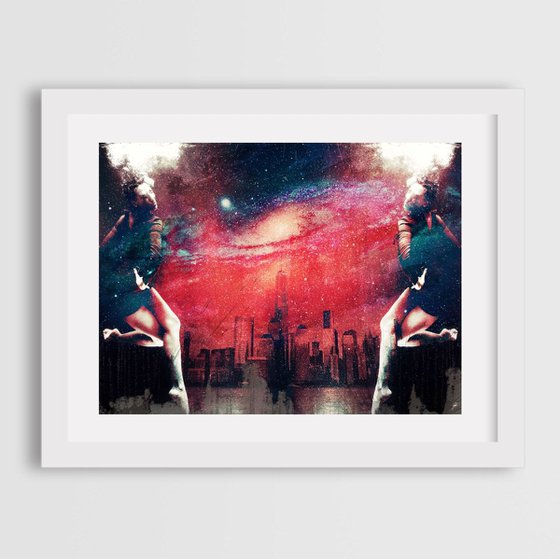 THE DREAM OF ANDROMEDA | 2017 | DIGITAL ARTWORK PRINTED ON PHOTOGRAPHIC PAPER | HIGH QUALITY | LIMITED EDITION OF 10 | SIMONE MORANA CYLA | 60 X 45 CM