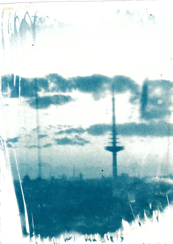 Cyanotype - Bremen Funkturm Walle