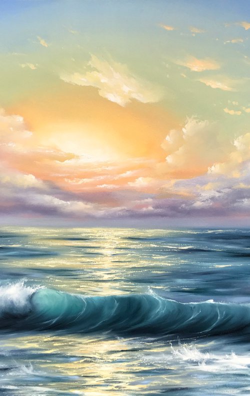 'Sunset at sea' by ANNA KULAK