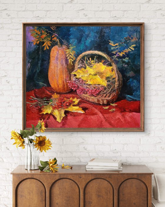 Still life with pumpkin