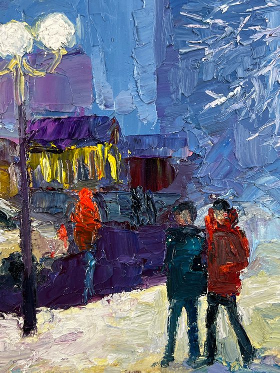 Winter Evening in the City